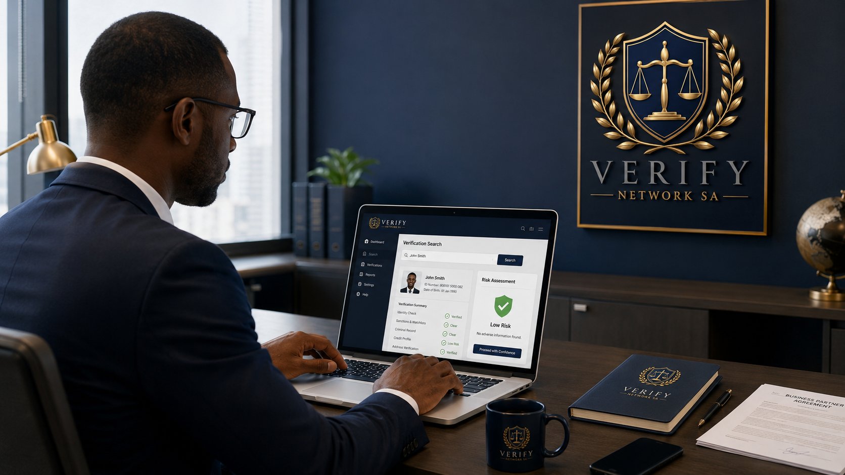 Secure account login workspace